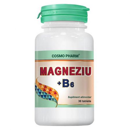 Magneziu + B6 470mg, 30 tablete, Cosmopharm