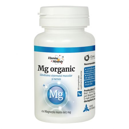 Magneziu Organic, 60 comprimate - Dacia Plant