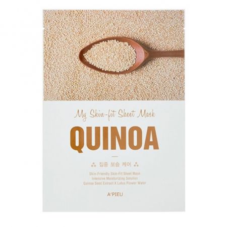 Masca facila cu extract de quinoa pentru hidratare Skin-fit, 25 g, Apieu