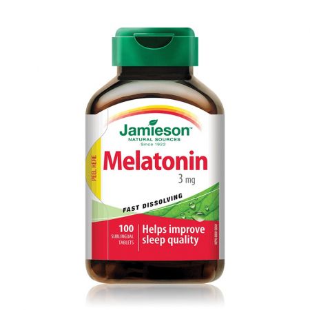 Melatonina 3mg, 100 tablete sublinguale, Jamieson