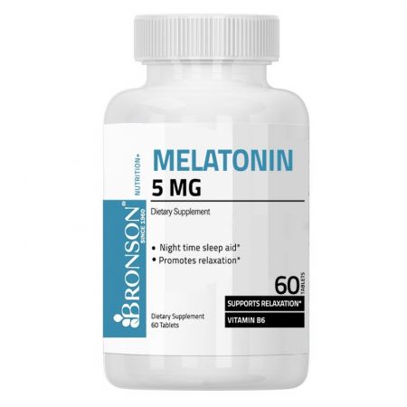 Melatonina, 5 mg, 60 tablete, Bronson Laboratories