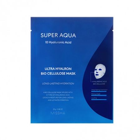 Masca ultra hidratanta cu acid hialuronic Super Aqua, 25 g, Missha