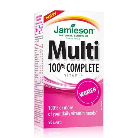 Complex de vitamine pentru femei Multi 100% Complete, 90 capsule, Jamieson