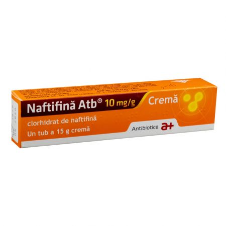 Naftifina Atb cremă, 10 mg/g, 15 g, Antibiotice SA