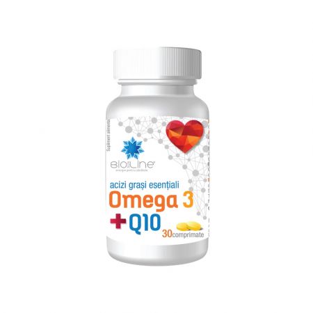 Omega 3 si Coenzima Q10, BioSunLine, 30 tablete, Helcor