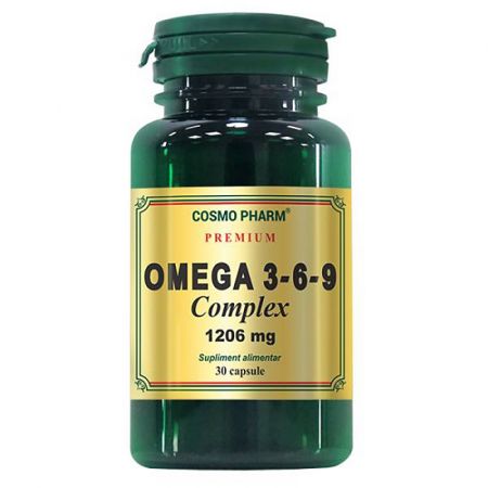 Premium Omega 3-6-9 Complex, 1206 mg, 30 capsule, Cosmopharm