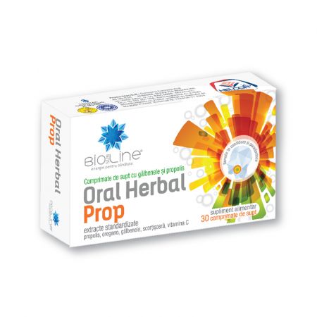 Oral Herbal Prop, 30 tablete, Helcor