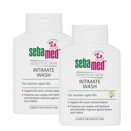 Pachet Gel dermatologic pentru igiena intima feminina pH 6,8, 200 ml (1+1), Sebamed