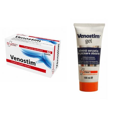 Pachet Venostim, 40 capsule + Venostim gel, 100 ml - Farmaclass