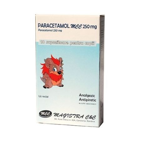 personality Neighborhood Commercial Paracetamol MCC, 250 mg, 10 supozitoare, Magistra : Farmacia Tei online