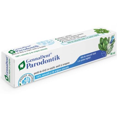 Pasta de dinti GennaDent Parodontik, 80 ml - Vivanatura