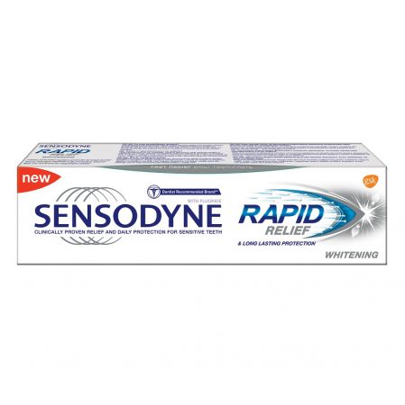 Pasta de dinti Rapid Relief Whitening Sensodyne, 75 ml, Gsk
