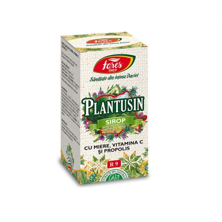 Plantusin sirop cu miere si Vitamina C + propolis, R9, 100 ml, Fares