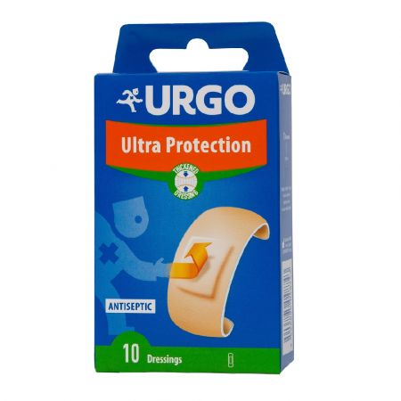 Plasturi pentru protectia ranilor minore UrgoUltraProtectie, 2cm x 7,2cm, Urgo