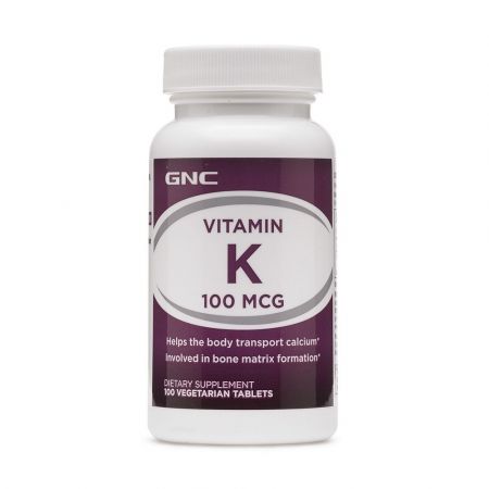 Vitamin K 100 mcg (099012), 100 tablete,, 100 tablete, GNC