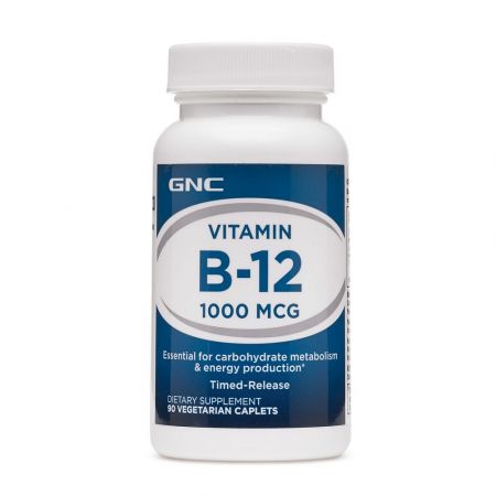 Vitamina B-12, 1000 mcg, 90 tablete, GNC