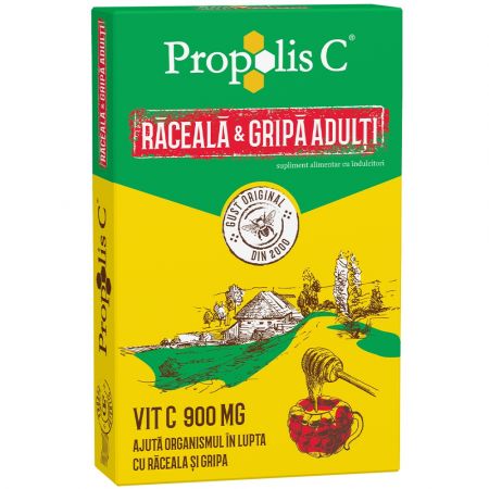 Propolis C raceala si gripa adulti, 8 plicuri, Fiterman Pharma