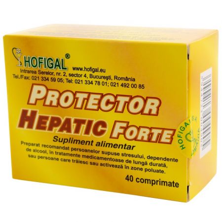 Protector Hepatic Forte, 40 comprimate - Hofigal