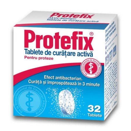 Tablete pentru curatarea protezei, 32 bucati, Protefix