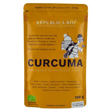 Pulbere ecologica Curcuma, 100 g, Republica Bio