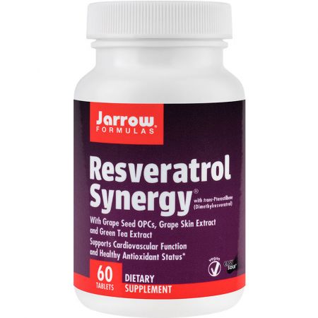 Resveratrol Synergy Jarrow Formulas, 20 mg, 60 tablete, Secom