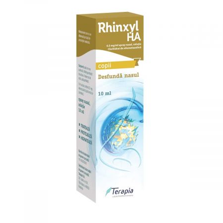 Rhinxyl Ha spray nazal solutie, 0,5 mg/ml, 10 ml, Terapia