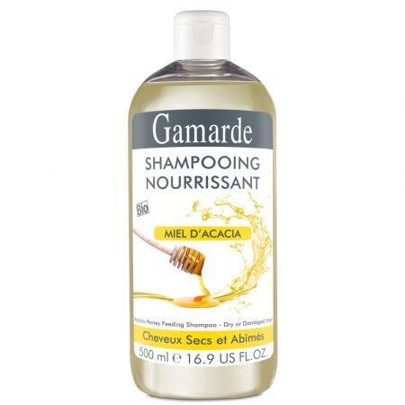 Sampon eco natural hranitor cu miere pentru par uscat, 500 ml, Gamarde
