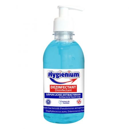 Sapun lichid antibacterian cu extract de bumbac, 300 ml, Hygienium 