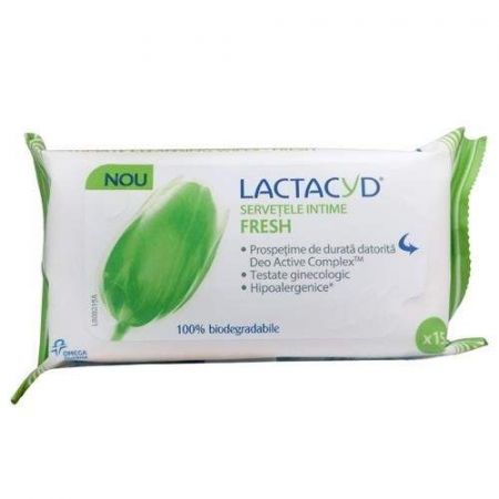 Servetele intime fresh Lactacyd, 15 bucati - Perrigo