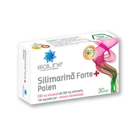 Silimarina Forte + Polen, 30 tablete, Helcor