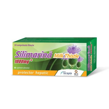 Silimarina Milk Thistle Terapia 1000 mg, 30 comprimate, Terapia