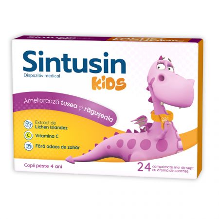 Sintusin Kids, 24 comprimate de supt - Zdrovit