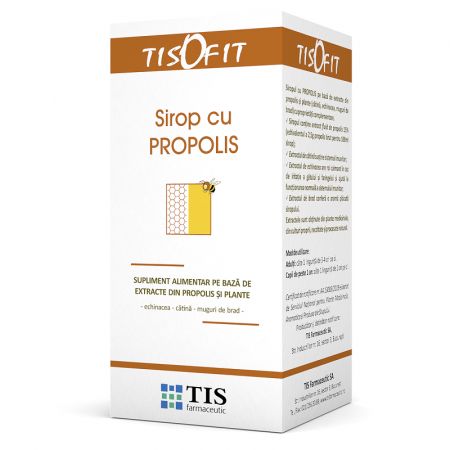 Sirop cu propolis Tisofit, 100 ml, Tis Farmaceutic