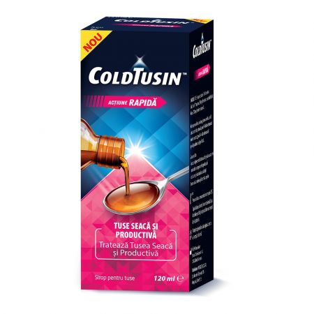 Sirop de tuse cu ingrediente naturale Coldtusin, 120 ml, Perrigo
