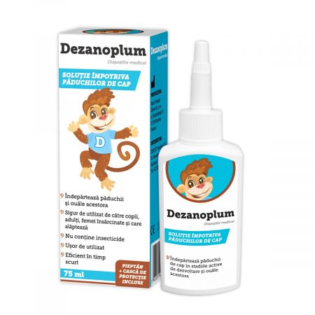 Solutie impotriva paduchilor Dezanoplum, 75 ml - Zdrovit