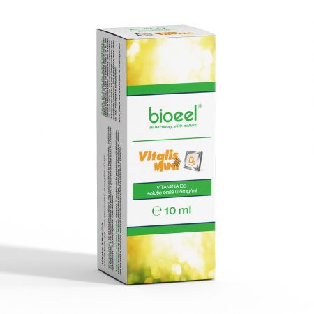 Solutie orala Vitamina D3 Vitalis Mini D3, 10 ml, Bioeel
