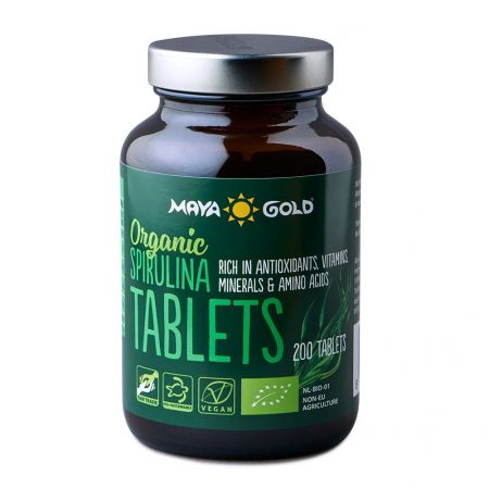 Spirulina Bio, 200 tablete, Maya Gold