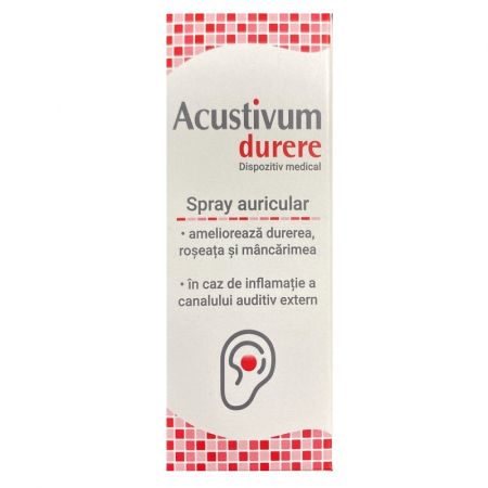 Spray auricular Acustivum durere, 20 ml - Zdrovit