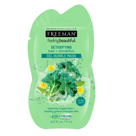 Masca-gel detoxifianta cu kale si papadie, 15 ml, Freeman