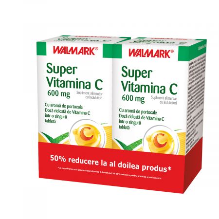 Pachet Super Vitamina C, 30 capsule + 30 capsule, Walmark