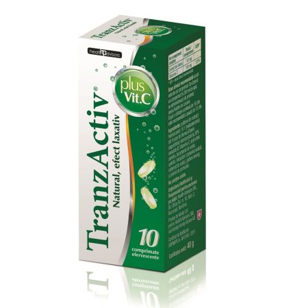 Tranzactiv plus Vitamina C, 10 comprimate effervescente, Health Advisors