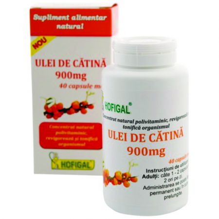 Ulei de catina 900 mg, 40 capsule - Hofigal