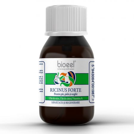 Ulei de ricin, catina cu Vitamina A Ricinus Forte, 80 g - Bioeel