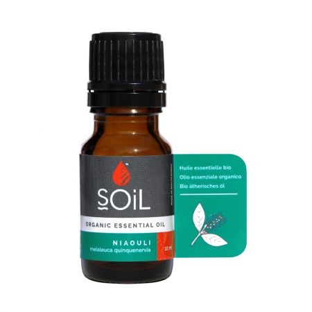Ulei esential organic de Niaouli Pur 100% Organic, 10 ml, SOiL