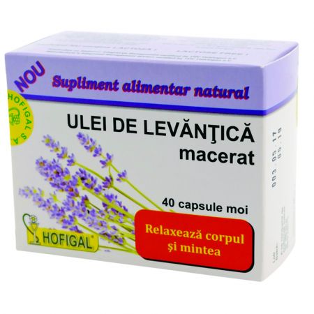 Ulei de Levantica, 40 capsule, Hofigal