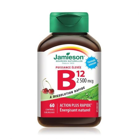 Vitamina B12, 2500 mcg, 60 tablete, Jamieson