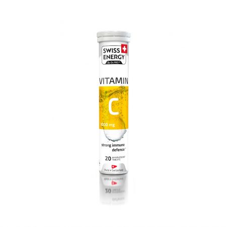 Vitamina C 1000 mg, 20 tablete efervescente, Swiss Energy