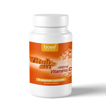 Vitamina C Vitalis Max, 1000 mg, 30 comprimate, Bioeel