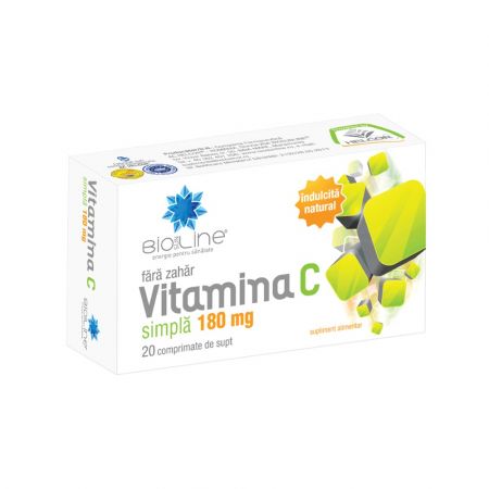 Vitamina C simpla 180 mg, 20 comprimate - Helcor