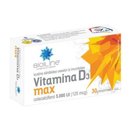 Vitamina D3 Max, 30 comprimate - Helcor